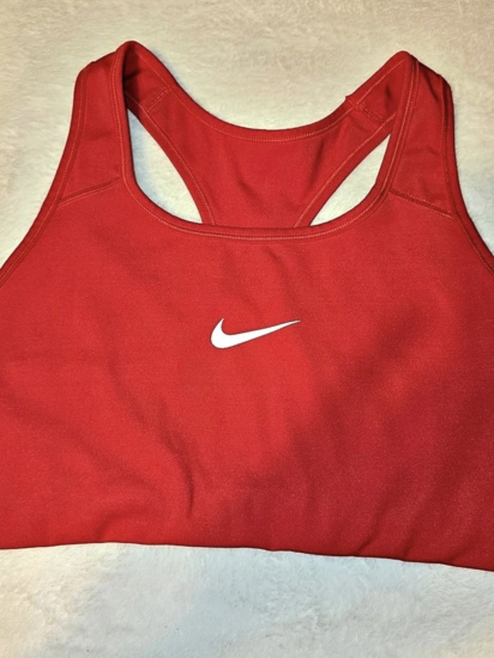 Nike Athletic Tank Top in Red Size Medium